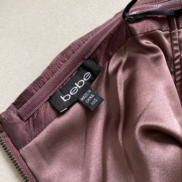 COPY - Bebe Purple Strapless Formal Dress with Jewels - Picture 10 of 11